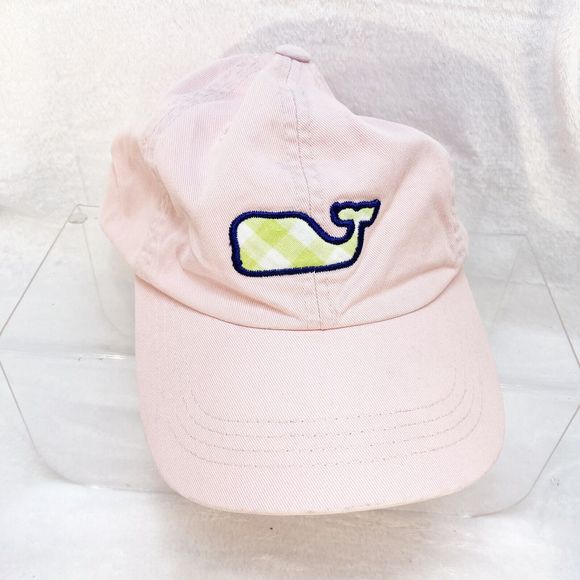 Vineyard Vines Accessories - Vineyard Vines Women's Adjustable Baseball Cap Hat Powder Pink with Green Whale